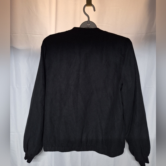 Ruff Hewn Black Boho Jacket with Embroidered Accents - Picture 4 of 8